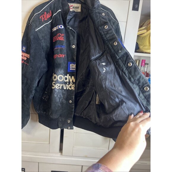 Vintage Nascar Dale Earnhardt Jacket Goodwrench Racing Chase Authentic JHD Sz L - Picture 5 of 7